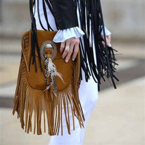 ysl bag anita|YSL Anita Fringe Leather Crossbody Bag .